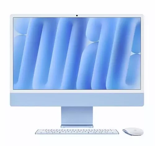 Apple iMac 24" Z1E5000CT M4 Chip with 16GB RAM, 1TB SSD, AIO Desktop Computer, English Keyboard, Blue